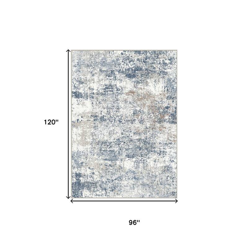 HomeRoots Abstract Modern Rectangle Area Rug