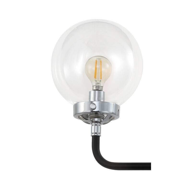 Bevin Contemporary Transitional Iron/Glass LED Vanity Light, by JONATHAN Y