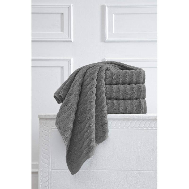 Brampton Turkish Cotton 4 Piece Bath Towels Set Heavyweight 27x54"