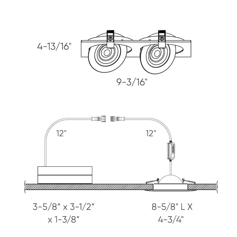 Pivot Duo 4 Inch Flat Recessed LED Gimbal Light 5CCT