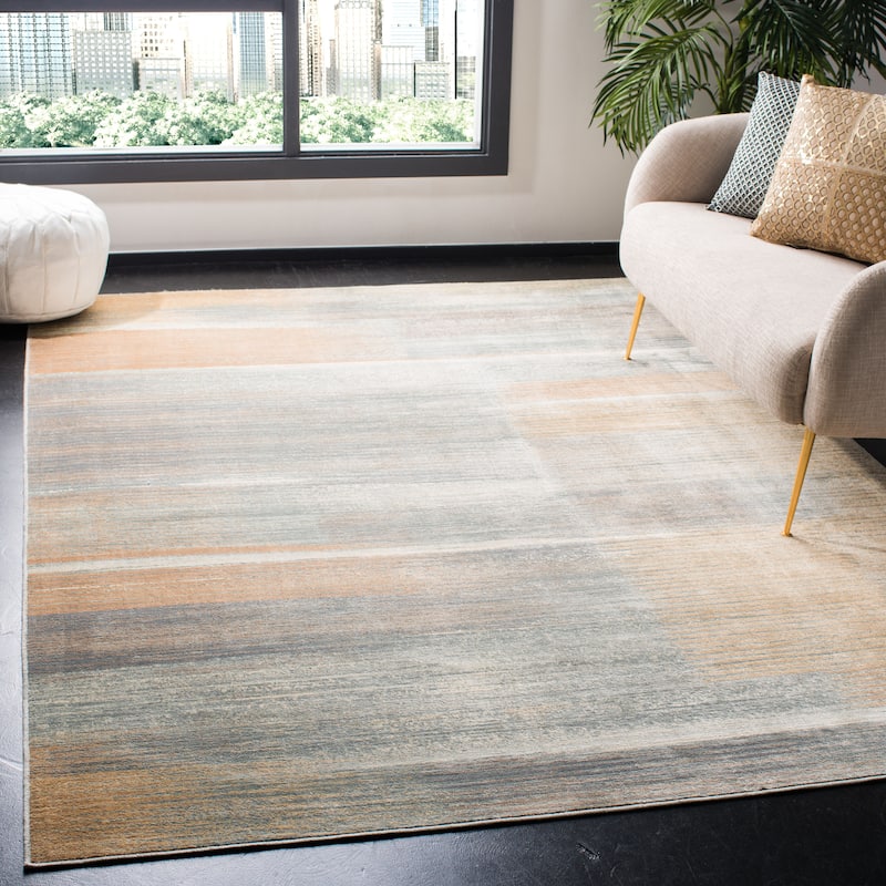 SAFAVIEH Vintage Distressed Boho Miriam Oriental Rug - 9' x 12' - Light Blue