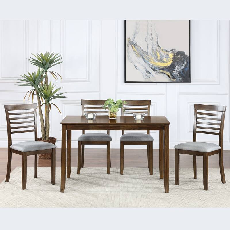 Dining Rectangular Table set - Brown