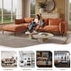 preview thumbnail 7 of 27, Modern Minimalist Upholstered Couches, 147" 4-Seater Cloud Modular Sectional Sofa with 2 Ottoman,U Shaped Couch for Living Room