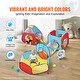 preview thumbnail 4 of 5, VEVOR 5 in 1 Kids Play Tent with Tunnel, Basketball Hoop for Boys, Girls, Red/Yellow/Blue - 5paragraphs