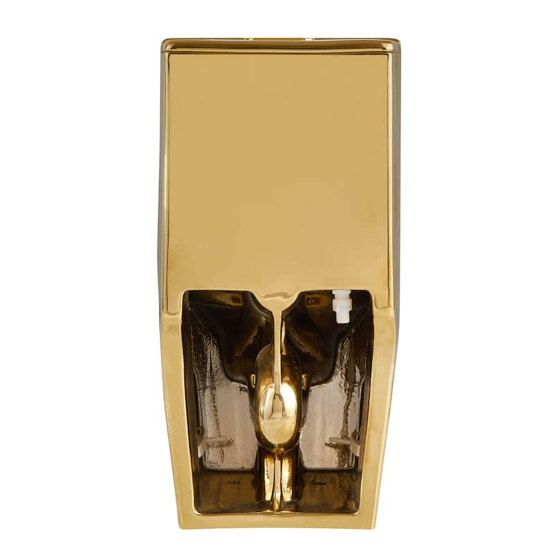 Fine Fixtures Dual-Flush Elongated One-Piece Toilet with High Efficiency Flush