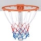 preview thumbnail 6 of 18, 15 Inch Basketball Rim Goal Replacement with All Weather Net and Mounting Hardware
