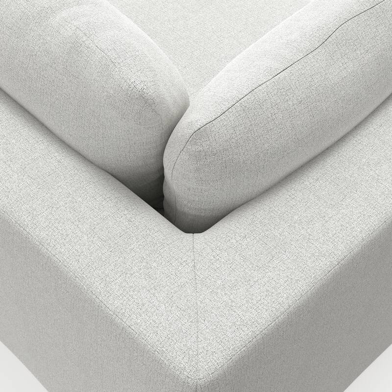 WYNDENHALL Marlee Corner Sofa Module in Velvety Chenille Performance Fabric
