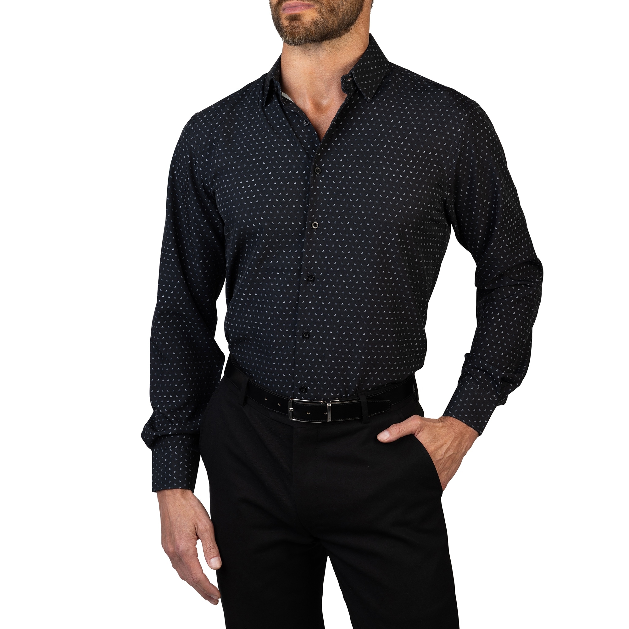 Jones New York Men's Stretch Slim Fit Dress Shirt - Overstock - 43133437