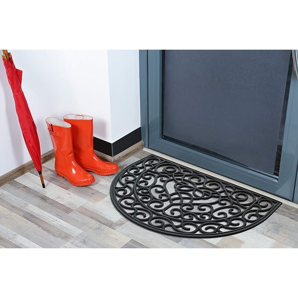 A1hc Entrance Door Mats, 24 x 48, Durable Large Outdoor Rug, Non-Slip Welcome Doormat, Rubber Backed Low-Profile Heavy Duty Door Mat, Indoor Outdoor