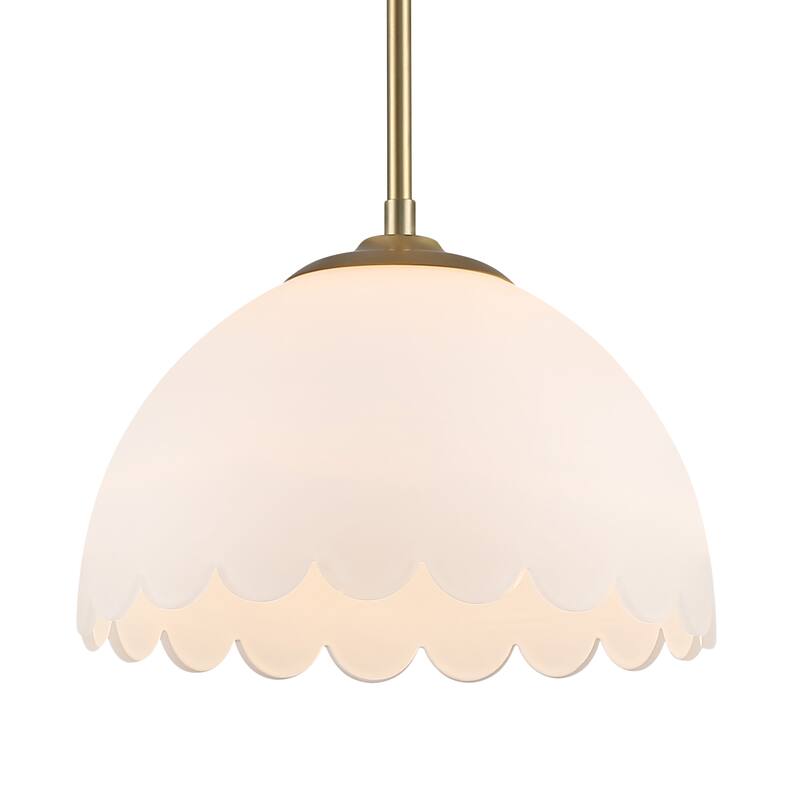 Golden Lighting Dorinda 1-light Pendant in Brushed Champagne Brass - Medium Pendant