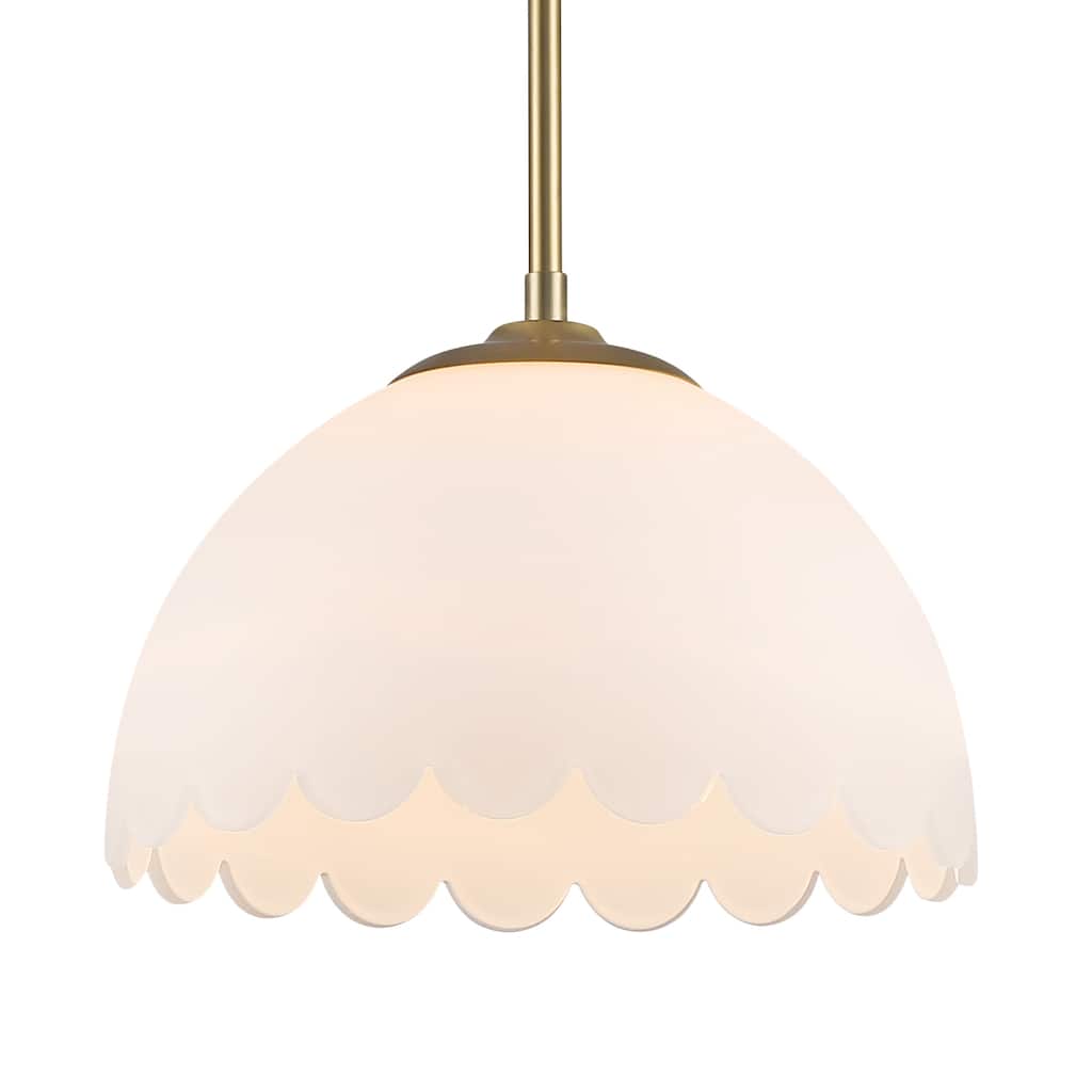 Golden Lighting Dorinda 1-light Pendant in Brushed Champagne Brass - Medium Pendant