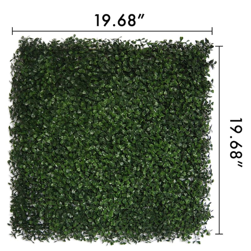 Artificial Green Foliage UV-protected for Outdoor Decor (Set of 4)