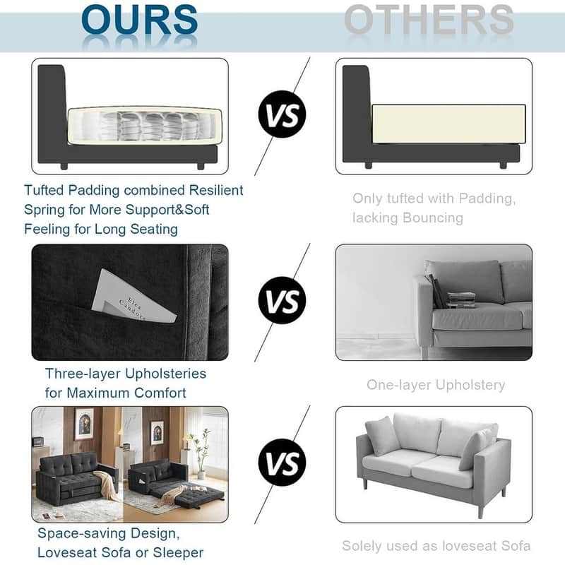 VINGLI Loveseat Sleeper