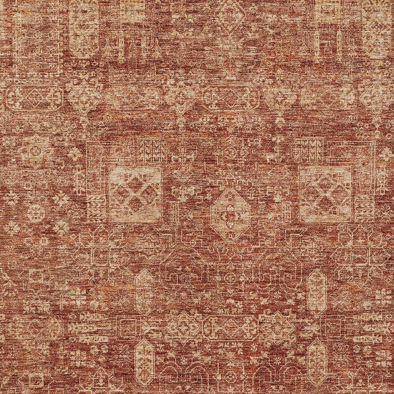 HomeRoots Oriental Transitional Rectangle Outdoor Rug
