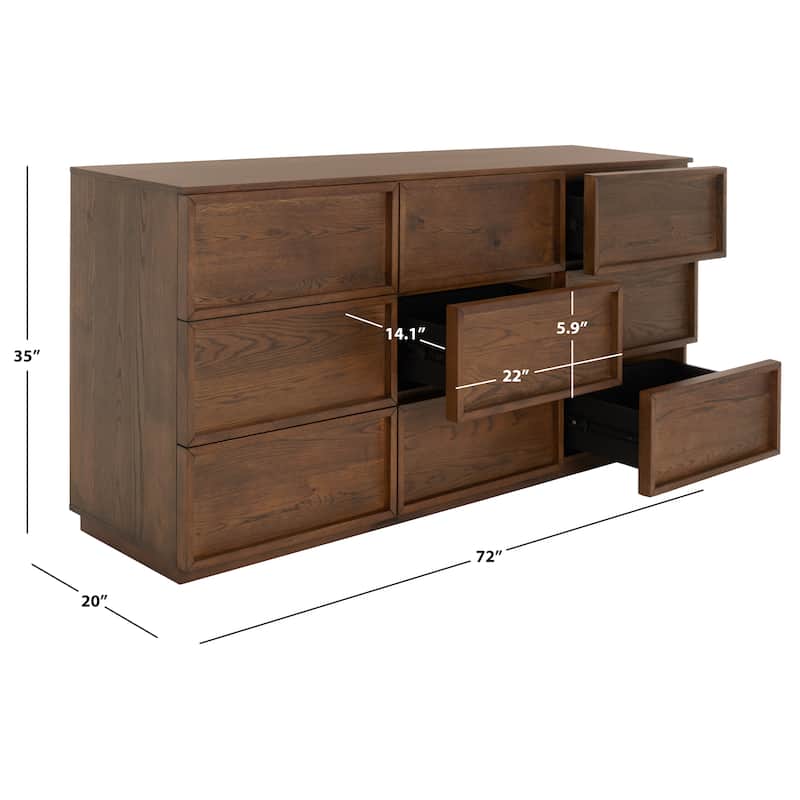 SAFAVIEH Couture Heimtraud 9-Drawer Dresser