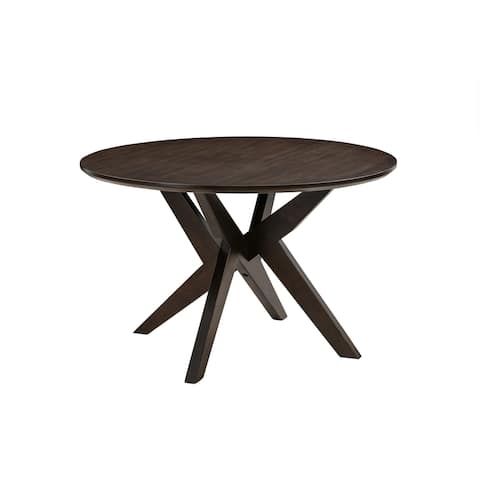 Abbyson Melania Round Wood Dining Table