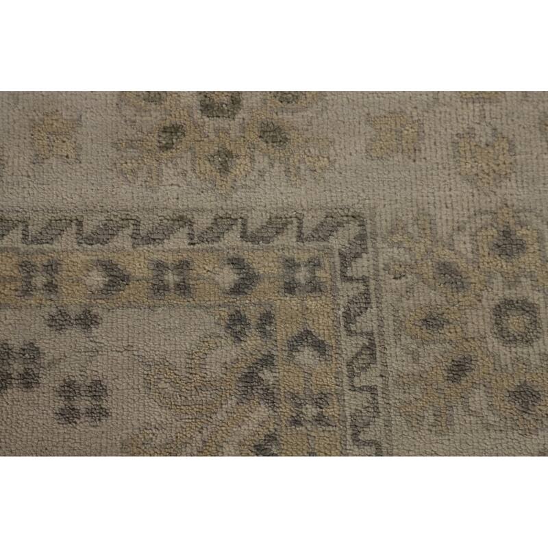 All-Over Oushak Oriental Area Rug Handmade Wool Carpet - 7'11" x 9'11"