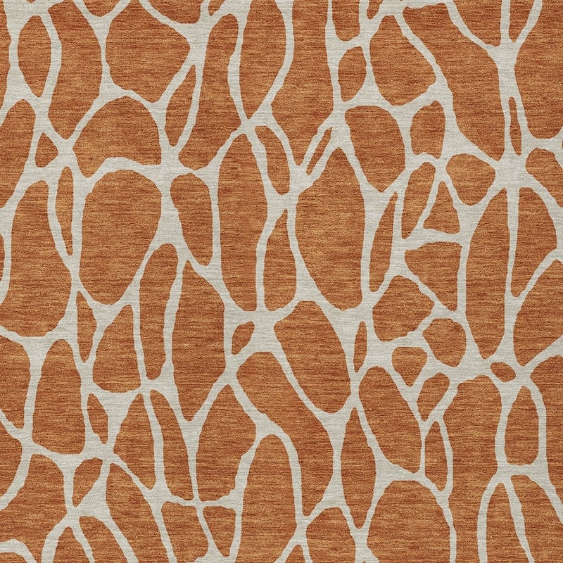 HomeRoots Geometric Transitional Rectangle Outdoor Rug