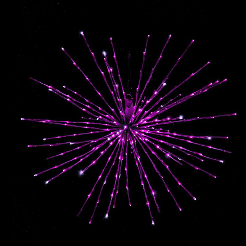 Christmas LED Spritzer Pink 32 Inch