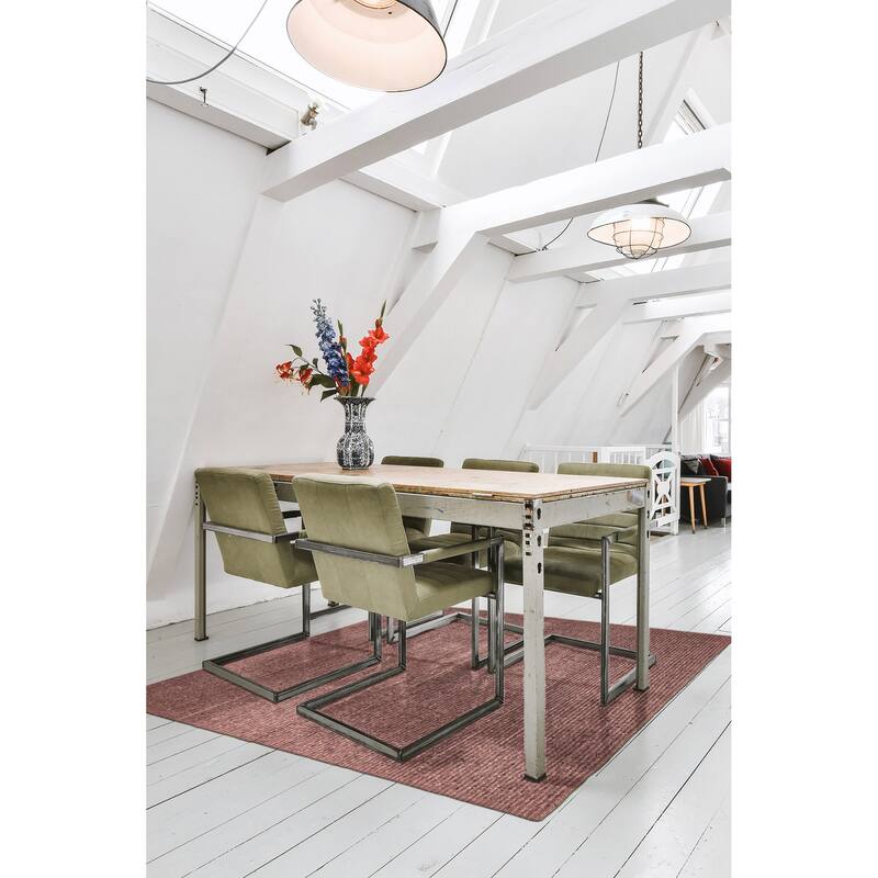 ECARPETGALLERY Flat-Weave Natural Dark Grey Wool Tapestry Kilim - 4'11 x 4'11