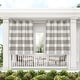 preview thumbnail 16 of 41, ATI Home Indoor/Outdoor Stripe Grommet Top Curtain Panel Pair