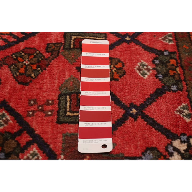 ECARPETGALLERY Hand-knotted Andelz Red Wool Rug - 4'3 x 6'3