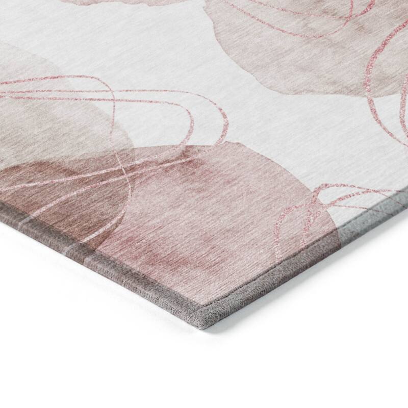 Alvaz Modern Art-Inspired Weather Resistant Trendy Modern Outdoor Rug