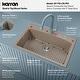 preview thumbnail 9 of 82, Karran Drop-In Quartz 33 in. 1-Hole Single Bowl Kitchen Sink Kit