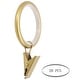 preview thumbnail 21 of 24, Meriville Drapery Curtain Rings with Clip - 1.5-Inch Inner Diameter with insert