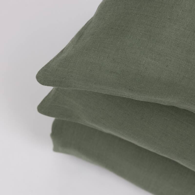 Manoli Duvet Cover, Dusty Green, Queen Set