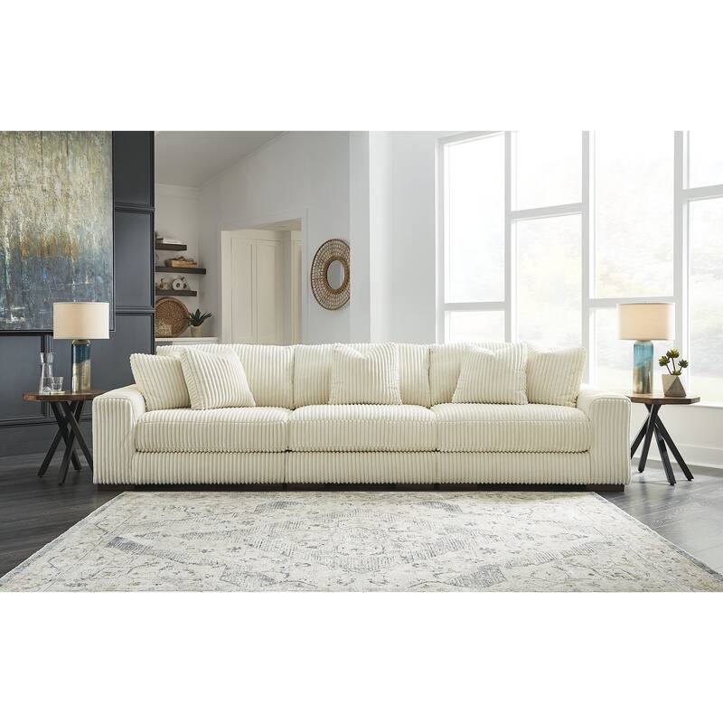 Signature Design by Ashley Lindyn Ivory 3-Piece Sofa - 137" W x 43" D x 38" H