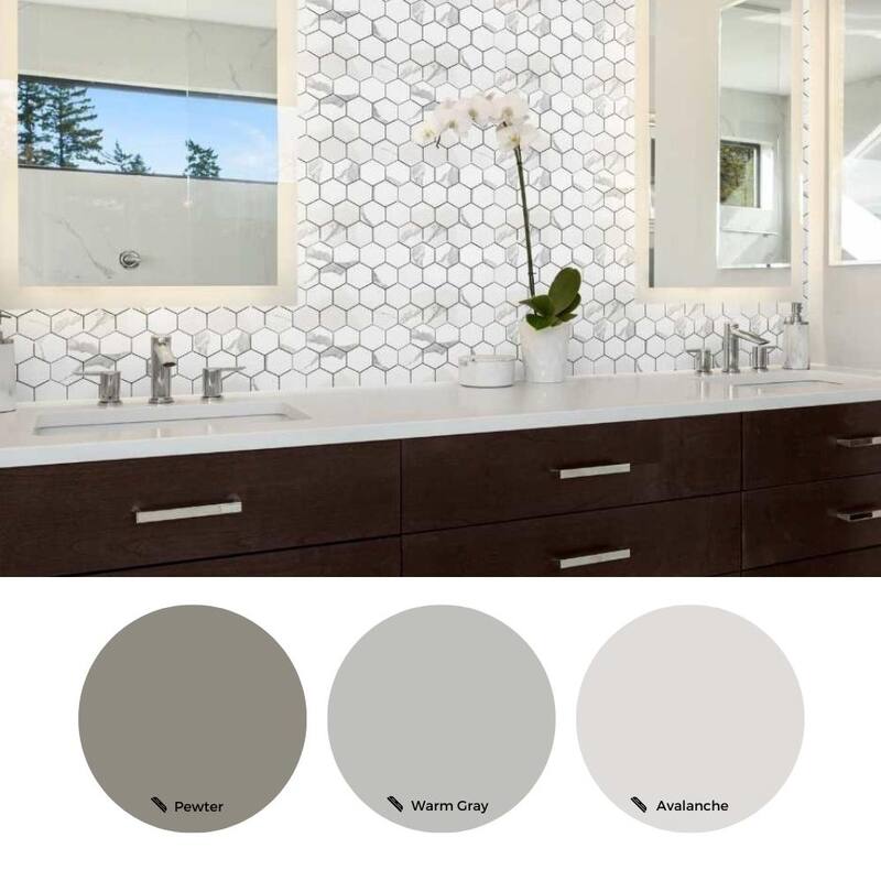 The Tile Life Stately Hex 11x14 Calacatta Porcelain Floor & Wall Tile