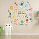 preview thumbnail 2 of 2, Walplus Educational Solar System Adventure Kids Art Wall Sticker Decal