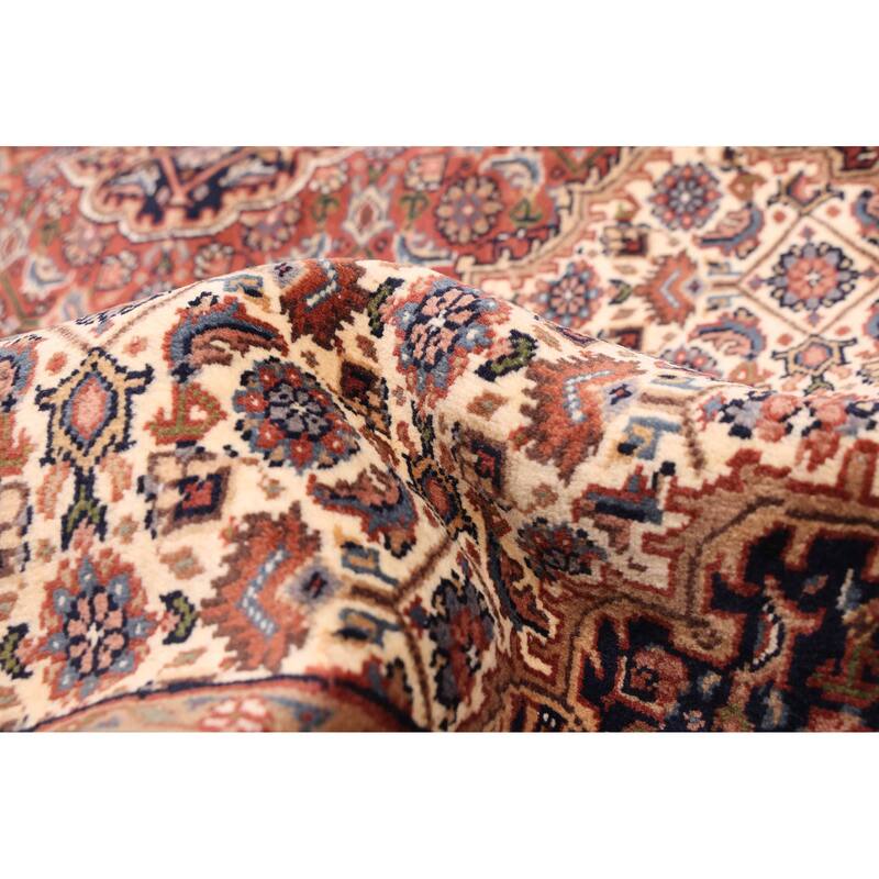 ECARPETGALLERY Hand-knotted Royal Mahal Cream Wool Rug - 5'6 x 7'5