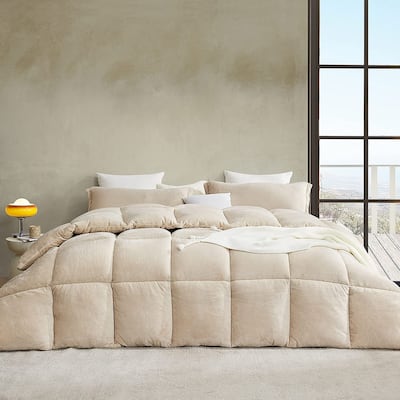 Thicker Than Thick® - Coma Inducer® Oversized Comforter Set - Down Alternative Ultra Plush Filling - Birch