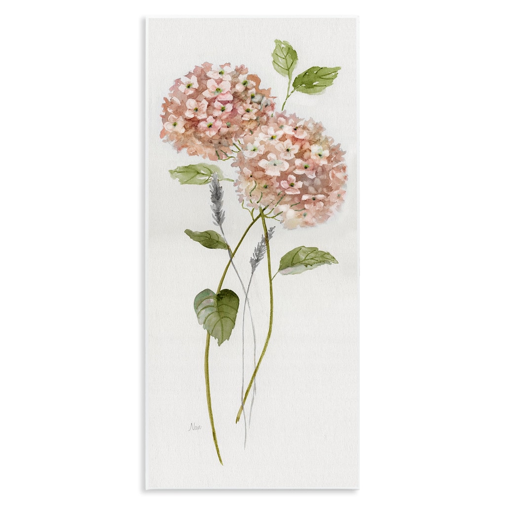 Stupell Two Pink Hydrangeas Wall Plaque Art Design By Nan