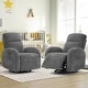 preview thumbnail 4 of 54, Power Swivel Rocker Glider Nursery Recliner with USB Port Set of 2