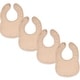 preview thumbnail 6 of 60, Muslin Cotton Baby Bibs Adjustable Size with Easy Snaps by Comfy Cubs Blush - Pack of 4