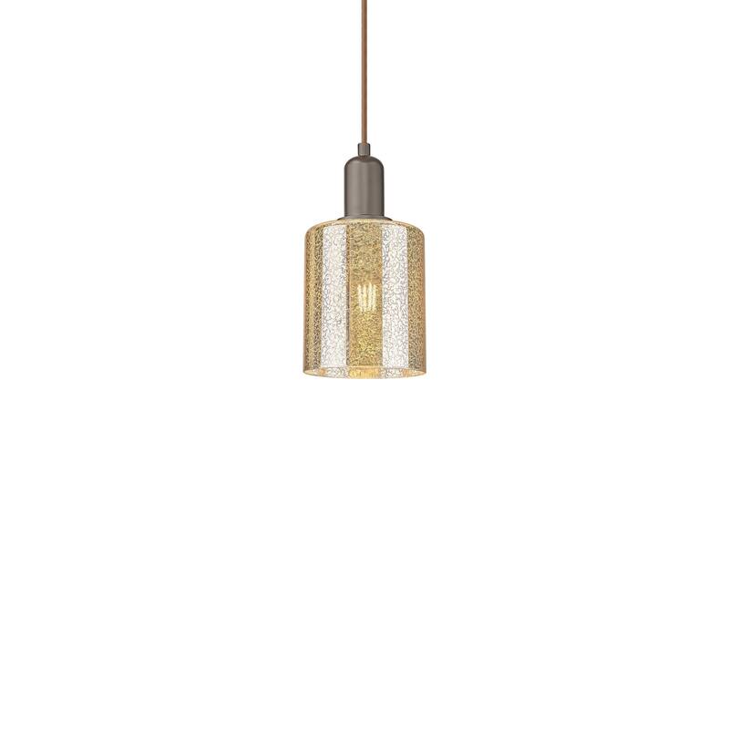 Innovations Lighting 716-1P-10-5 Cobbleskill Pendant Cobbleskill 5" - Oil Rubbed Bronze / Mercury