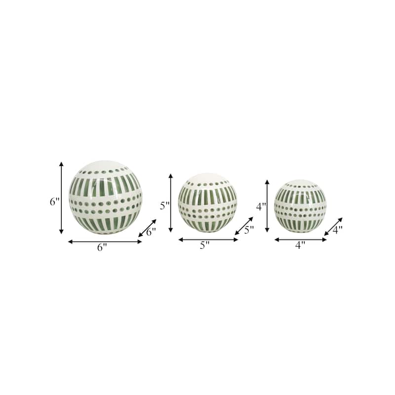 Sagebrook Home Orbs - 6" x 6" x 6"