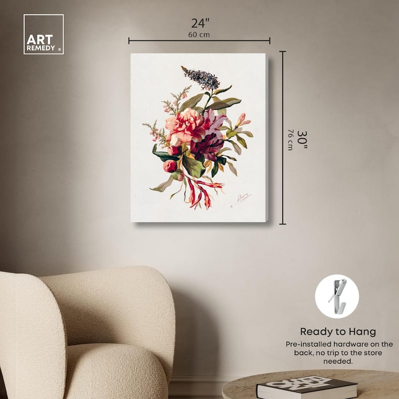 Winter-Flowering Plants Canvas by Art Remedy, Gallery Wrapped