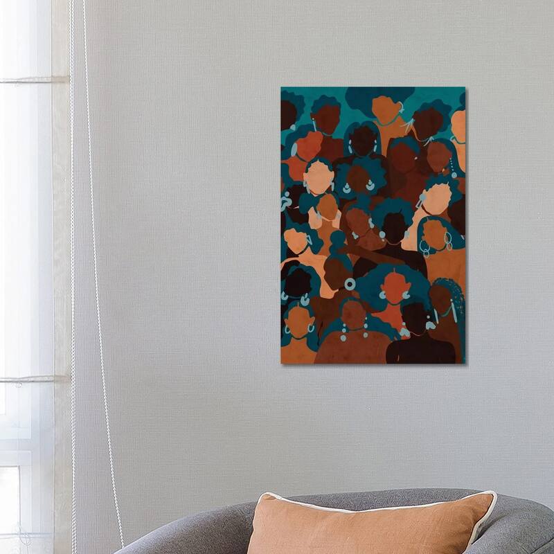 iCanvas "Aqua Womxn" by Reyna Noriega Canvas Print - 26x18x1.5