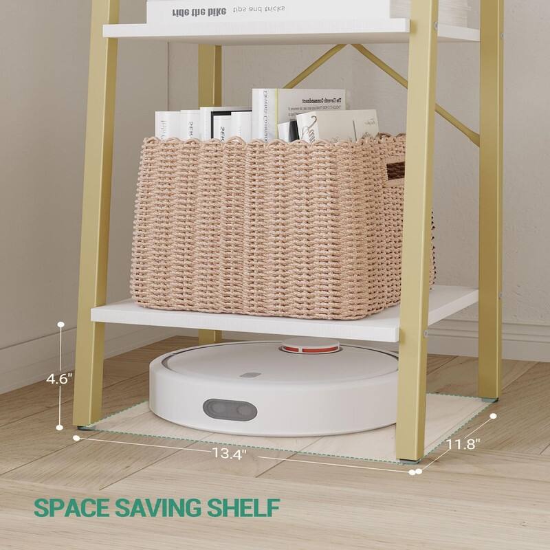 Ladder Shelf - 13.4"D x 11.8"W x 63"H