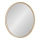 preview thumbnail 44 of 46, Kate and Laurel McLean Round Wood Framed Wall Mirror 34" Diameter - Natural