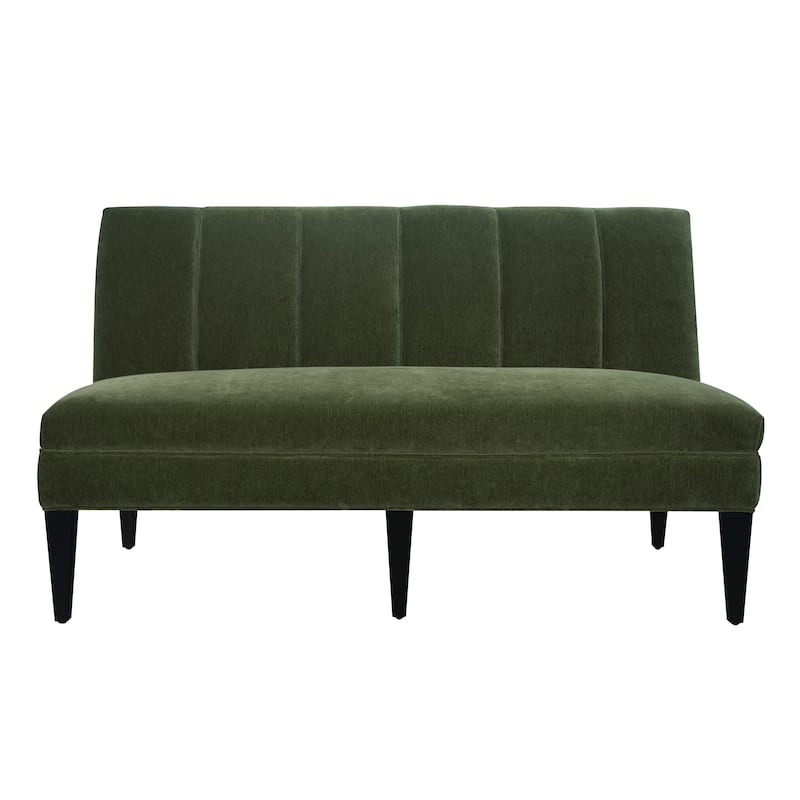 Harp & Finial Laren Banquette - Emerald Velvet - Emerald