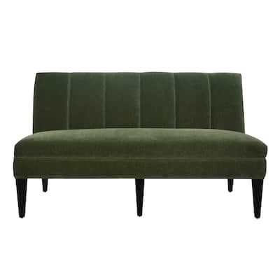 Harp & Finial Laren Banquette - Emerald Velvet