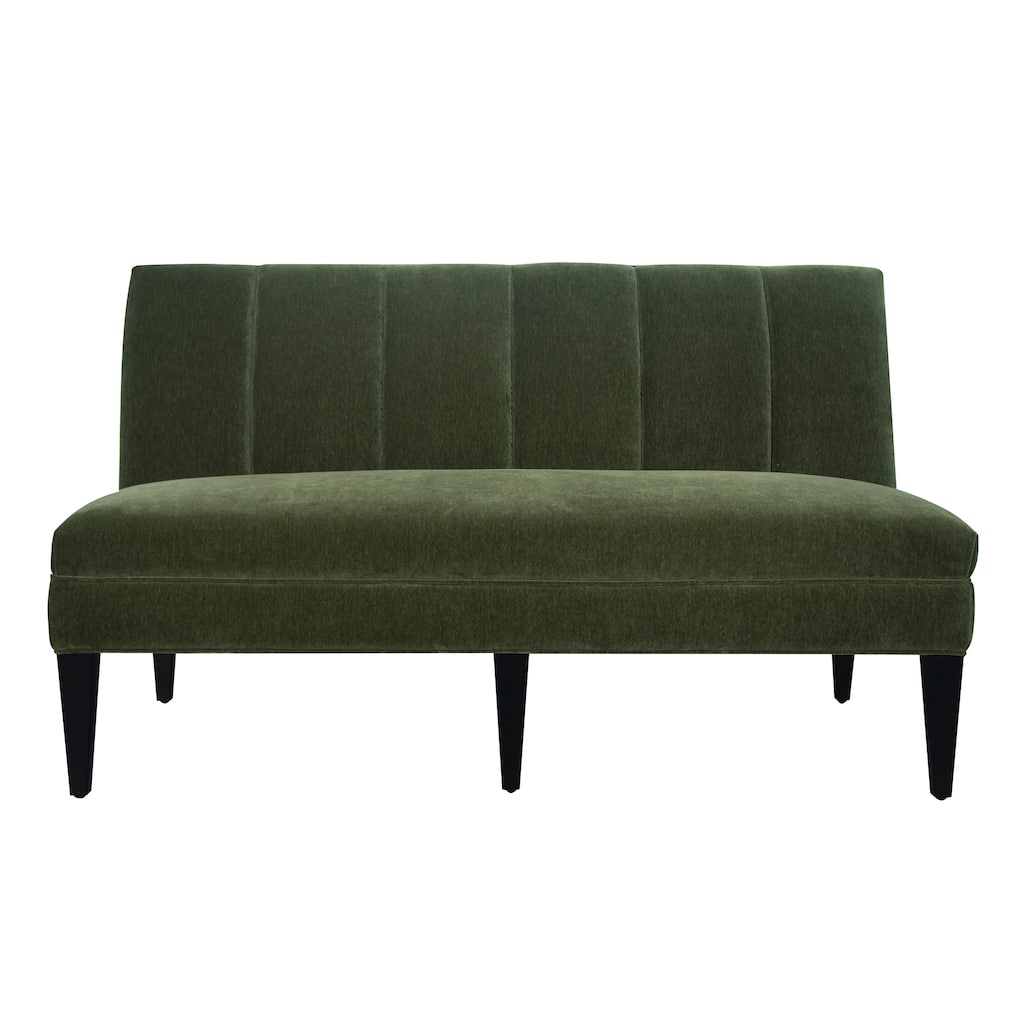 Harp & Finial Laren Banquette - Emerald Velvet