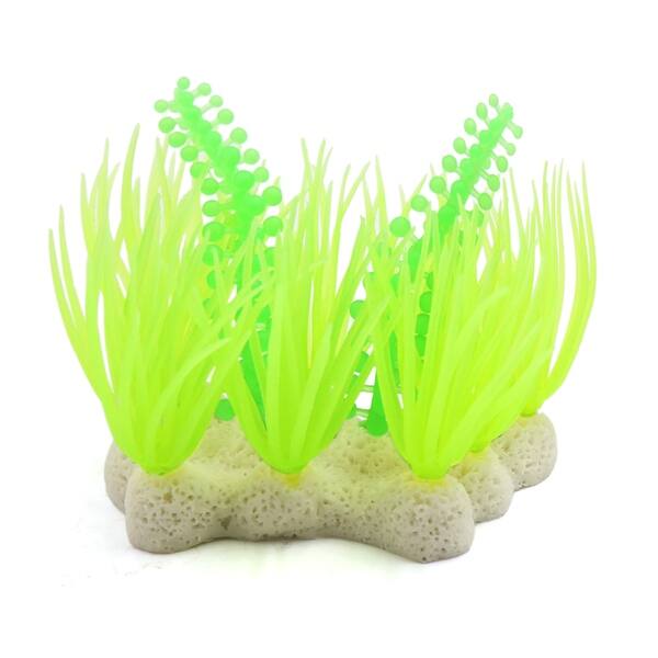 Shop Yellow Silicone Glowing Effect Sea Anemone Plant Aquarium