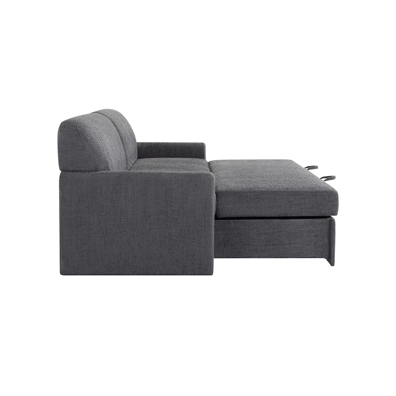 Serta Whitmore Convertible Sofa in Boucle Fabric