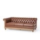 preview thumbnail 18 of 32, Castalia Chesterfield Tufted 7-seat Sectional Sofa by Christopher Knight Home - 114.00" L x 70.00" W x 31.50" H